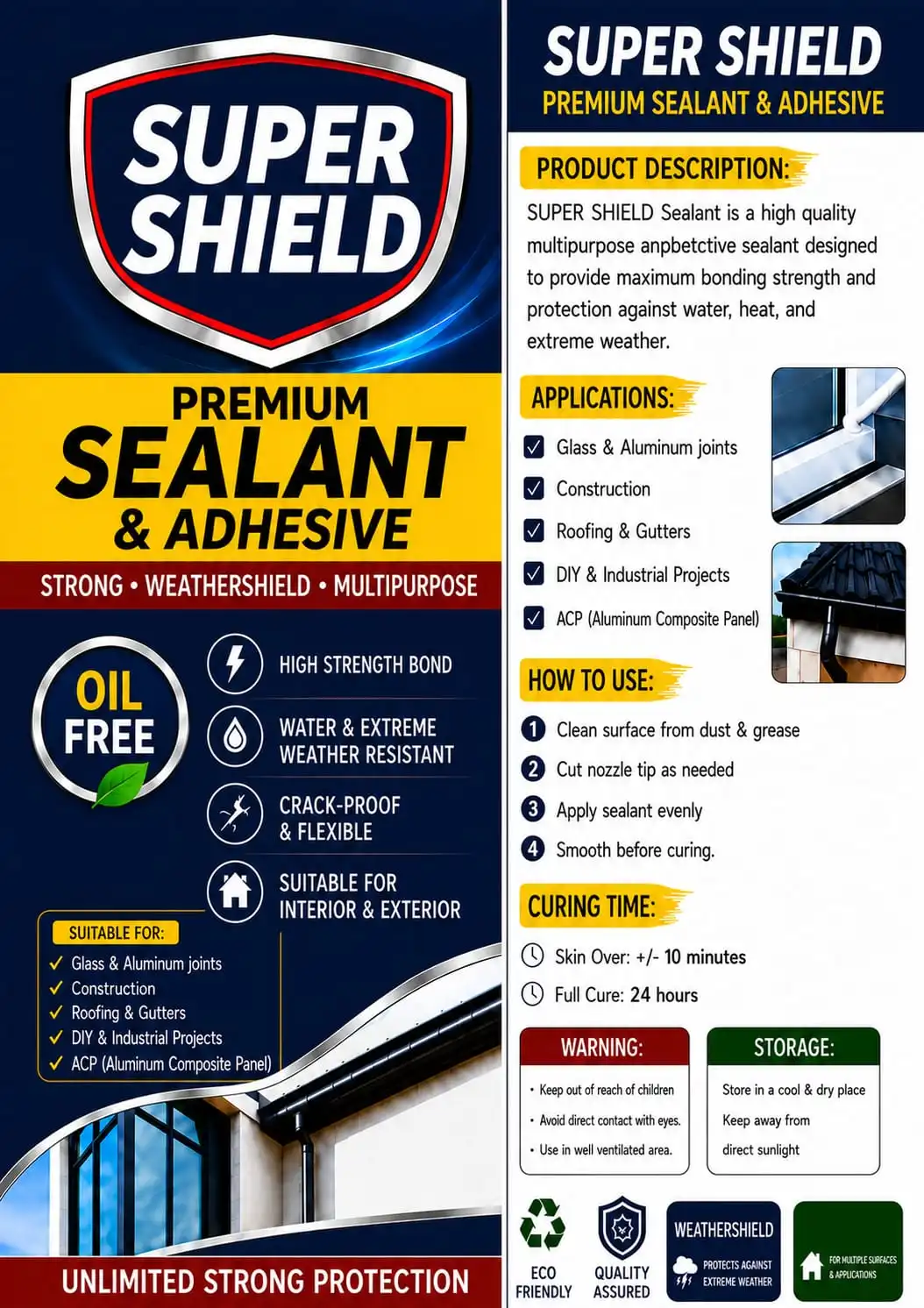 SUPER SHIELD — Premium Sealant & Adhesive